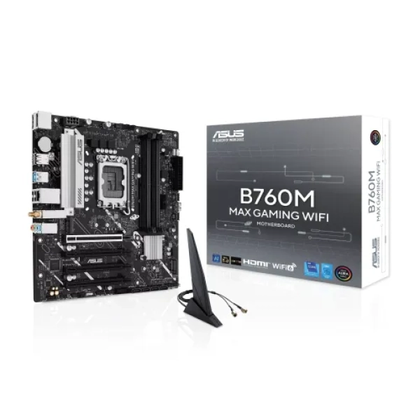 ASUS B760M MAX GAMING WIFI DDR5 mATX  Motherboard